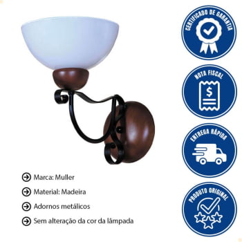 Arandela Muller Requint Envelhecida 8902E