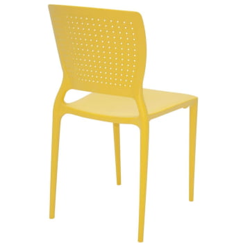 Cadeira Tramontina Safira em Polipropileno e Fibra de Vidro Amarela 92048000