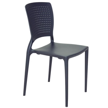 Cadeira Tramontina Safira em Polipropileno e Fibra de Vidro Grafite 92048007