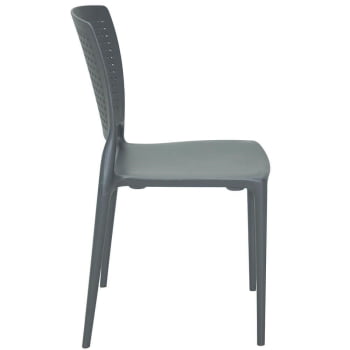 Cadeira Tramontina Safira em Polipropileno e Fibra de Vidro Grafite 92048007