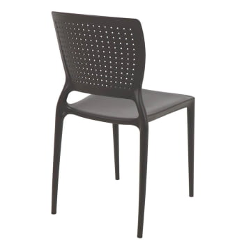 Cadeira Tramontina Safira em Polipropileno e Fibra de Vidro Marrom 92048109