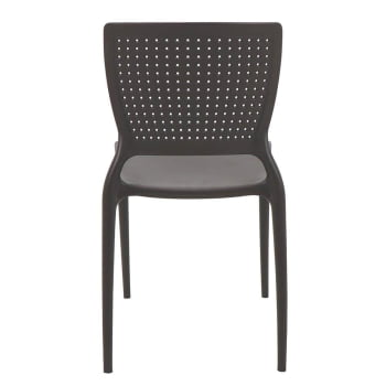 Cadeira Tramontina Safira em Polipropileno e Fibra de Vidro Marrom 92048109