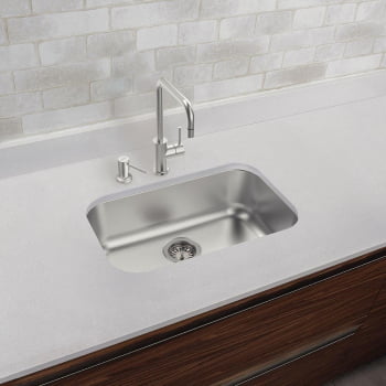 Cuba Tramontina Lavínia 56 BL Prime em Aço Inox Acetinado 56x34 cm com Válvula 94024107