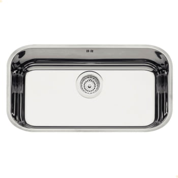 Cuba Tramontina Lavínia 56 BL Prime em Aço Inox Alto Brilho 56x34 cm com Válvula e Escape 94024203 Cuba Tramontina Lavínia 56 BL Prime em Aço Inox Alto Brilho 56x34 cm com Válvula e Escape 94024203