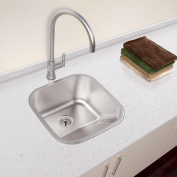 Tanque de Encaixe Tramontina Hera 23 Litros Aço Inox Acetinado 40x40 cm 94403107