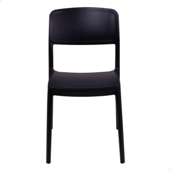 Kit 4 Cadeiras Tramontina Summa Marta em Polipropileno Preta 92094009