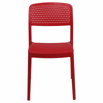 Kit 4 Cadeira Tramontina Serena Em Polipropileno Cor Vermelho 92096040