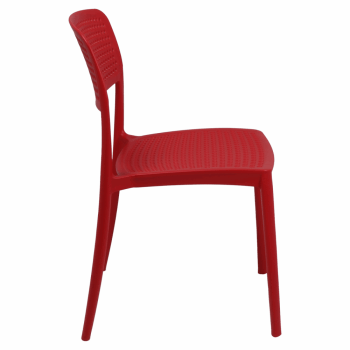 Kit 4 Cadeira Tramontina Serena Em Polipropileno Cor Vermelho 92096040