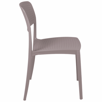 Kit 4 Cadeira Tramontina Serena Em Polipropileno Cor Camurça 92096210