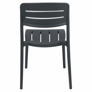 Kit 4 Cadeira Tramontina Amélia Em Polipropileno Cor Grafite 92098007