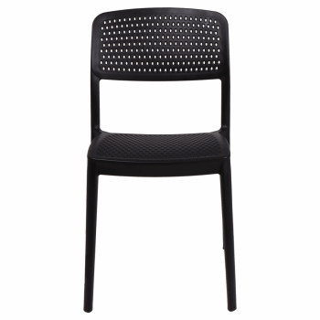 Kit 4 Cadeira Tramontina Serena Em Polipropileno Cor Preto 92096009