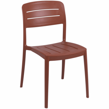 Kit 4 Cadeira Tramontina Amélia Em Polipropileno Cor Terracota 92098242