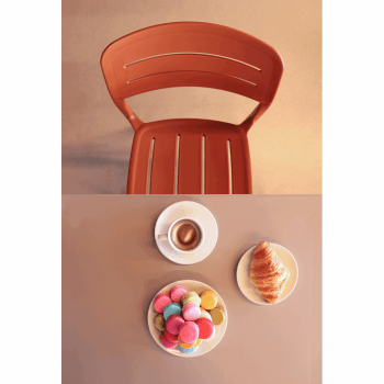 Kit 4 Cadeira Tramontina Amélia Em Polipropileno Cor Terracota 92098242