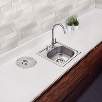 Torneira de Bancada Tramontina Arko em Aço Inox 94520017