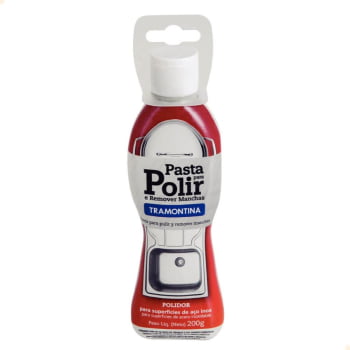 Pasta para Polimento e Remoção de Manchas em Aço Inox Tramontina Design Collection 200 g 94537000 Pasta para Polimento e Remoção de Manchas em Aço Inox Tramontina Design Collection 200 g 94537000
