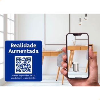 Lixeira com Pedal Tramontina Brasil em Inox Polido e Balde Interno Removível 5 L 94538105