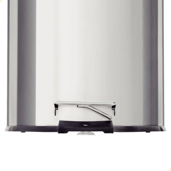 Lixeira com Pedal Tramontina Brasil em Inox Polido e Balde Interno Removível 12 L 94538112