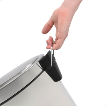 Lixeira com Pedal Tramontina Brasil em Inox Polido e Balde Interno Removível 20 L  94538120