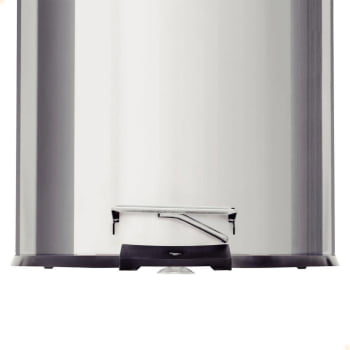 Lixeira com Pedal Tramontina Brasil em Inox Polido e Balde Interno Removível 30 L 94538130