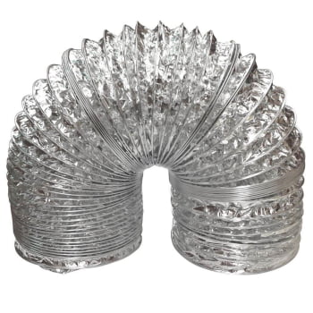 Kit Saída de Exaustão da Coifa Tramontina Tampa Exaustor Inox e Duto 2 Metros 94550196