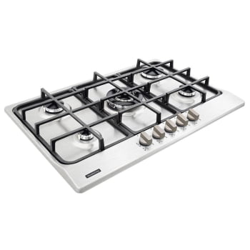 Cooktop a Gás Tramontina New Penta  5GX TRI HE 75 Safestop Inox 5 Queimadores 94716114