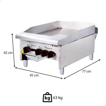 Chapa Venâncio Americana Gás GLP 8mm CG45 14160