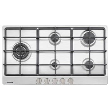 Cooktop a Gás Tramontina Penta Plus 5GX TRI HE Safestop 90 Inox 5 Queimadores 94752104