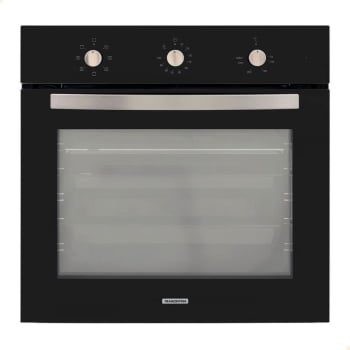 Forno Elétrico de Embutir Tramontina New Glass Cook  B 60 F7 em Vidro Preto 7 Funções 71 L 220V