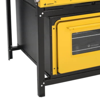 Fogão Industrial Venâncio Bravo a Gás 4 Bocas com Forno Amarelo Esmaltado BR4BFAM 16625