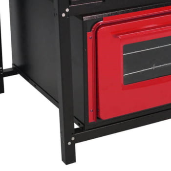 Fogão Industrial Venâncio Bravo a Gás 4 Bocas com Forno Vermelho Esmaltado BR4BFVR 16617
