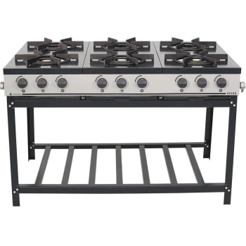 Fogão Industrial Venâncio a Gás Bravo 6 Bocas Padrão BR6B