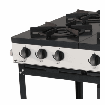 Fogão Industrial Venâncio a Gás Bravo 6 Bocas com Forno Padrão BR6BF 16604