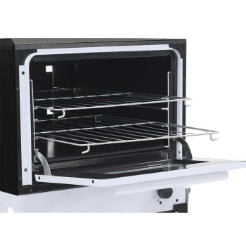 Forno Venâncio a Gás Bravo Cinza Esmaltado com Pé BRFP