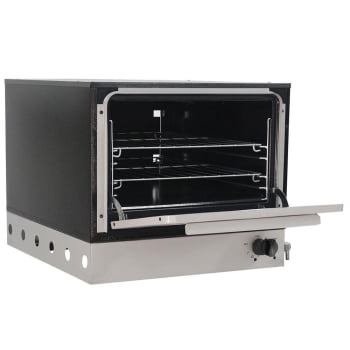 Forno Venâncio a Gás Bravo Cinza Esmaltado com Pé BRFP