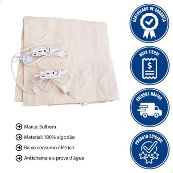 Lençol Térmico Sulterm Casal Tradicional 2 Temperaturas 220V CT220SUL