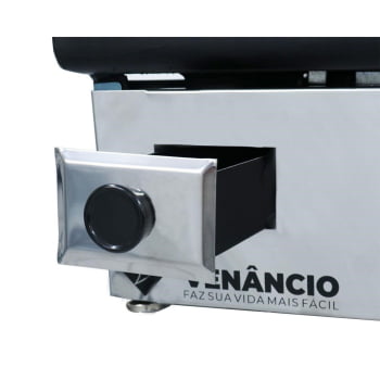 Chapa Bifeteira Venâncio Elétrica 101x50cm com espessura de 6,35mm em Aço Inox 220V CE100 14267
