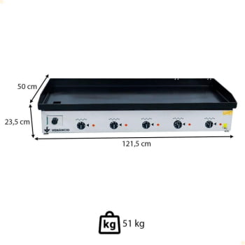 Chapa Bifeteira Elétrica Venâncio Deguste Luxo 6,35 mm 220V CE120 14271