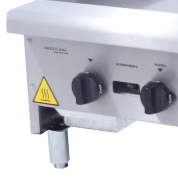 Chapa Venâncio Americana A Gás 60 Cm Profissional 18mm CG60