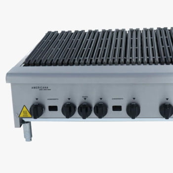 Chapa Grill Charbroiler Americana Venancio Corpo em Aço Inox Escovado a Gás 90cm - CGG90 14186