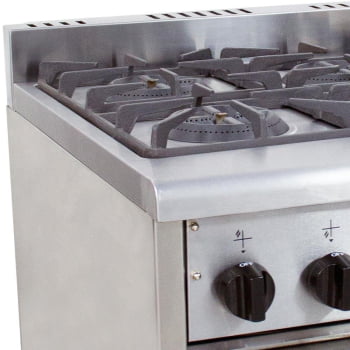 Fogão Profissional Venâncio  Don Bidone 4 Bocas com Forno Gás GLP FDB4F 14612