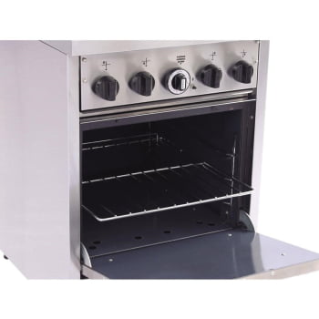 Fogão Profissional Venâncio  Don Bidone 4 Bocas com Forno Gás GLP FDB4F 14612