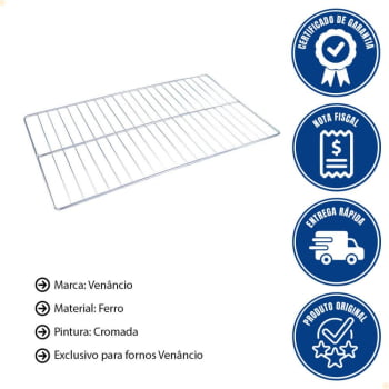 Grelha Venâncio 58x79 cm 90 para Fornos Firi90 Firiv90 e Feri90 GRF90 520994