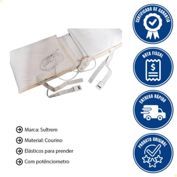 Lençol Termico Branco para Massagem Colchonete Sulterm 160x60cm 127V MASS127SUL