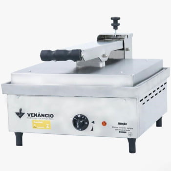 Prensa Elétrica 45 Venâncio Chapa Em Alumínio Fundido Copo E Painel Em Aço Inox 430 220V PE45A220