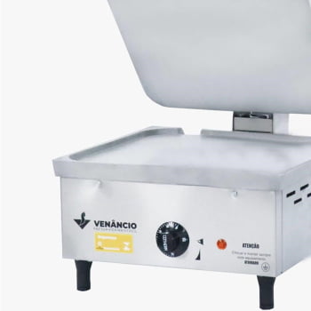 Prensa Elétrica 45 Venâncio Chapa Em Alumínio Fundido Copo E Painel Em Aço Inox 430 220V PE45A220