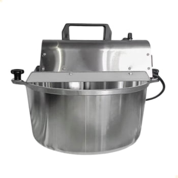 Panela Misturadora Mexedora Em Alumínio Diamantado Delta Grill 10 Litros Bivolt 1068