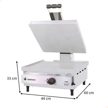 Prensa De Alumínio Venâncio Deguste Luxo à Gás GLP 45 PG45A