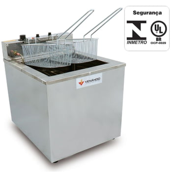 Super Fritador Venâncio Água e Óleo para Mesa Elétrico 23 Litros 127V SFAO4127