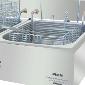 Super Fritador Venâncio Óleo Elétrico 2 Cubas e Meia 10 Litros 220V SFE212220