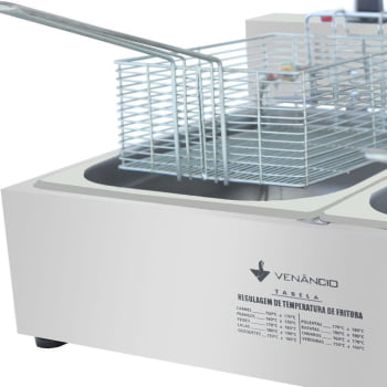 Super Fritador Venâncio Óleo Elétrico 2 Cubas e Meia 10 Litros 220V SFE212220